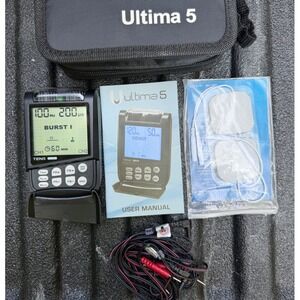 Ultima 5 TENS Unit U5 Digital Dual Channel Nerve Stimulator Pain Relief Kit